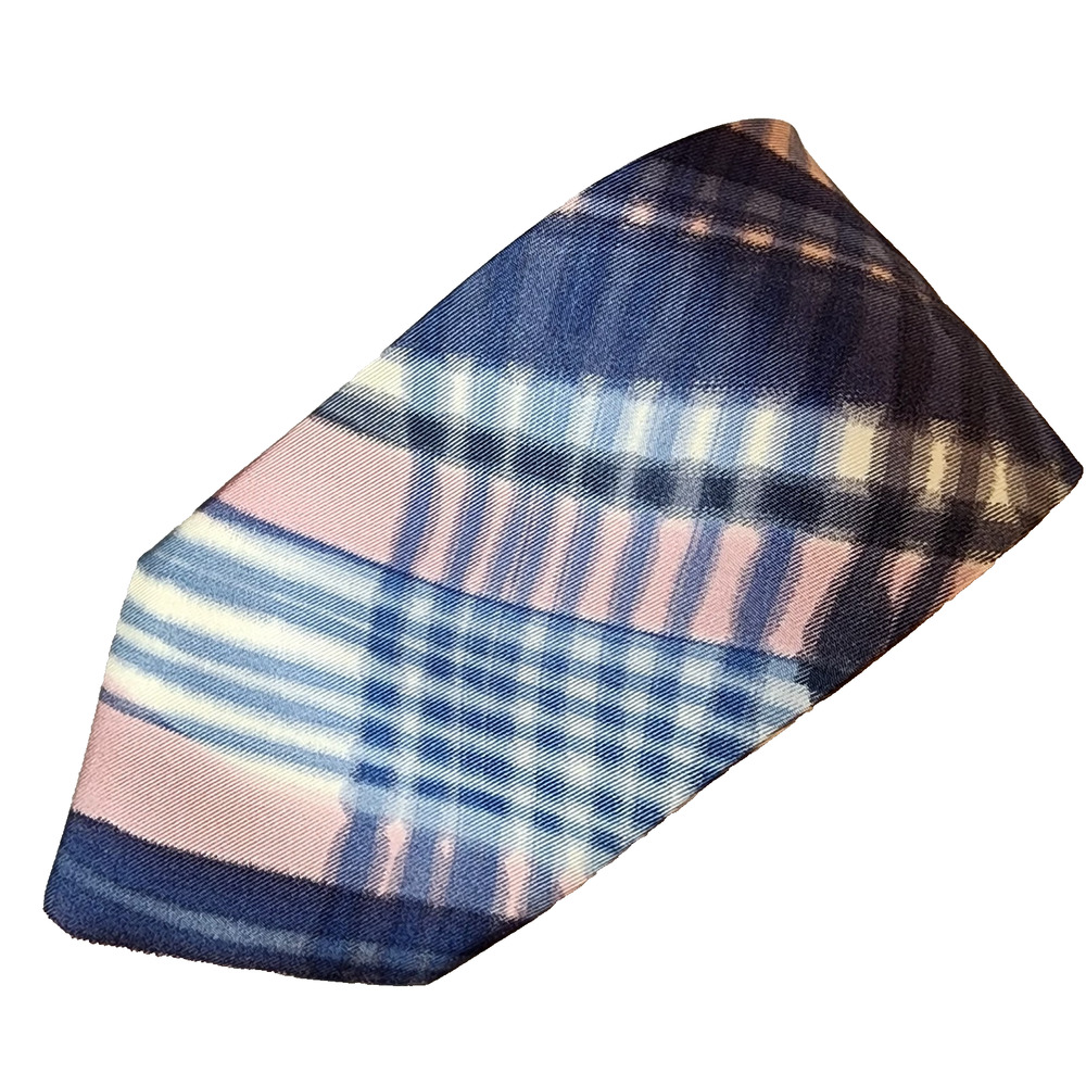 Joseph Ereuil Peint Main Hand Painted Silk Tie France 3" x 58" Vintage